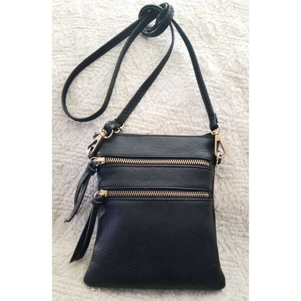 Black & Gold Crossbody Purse